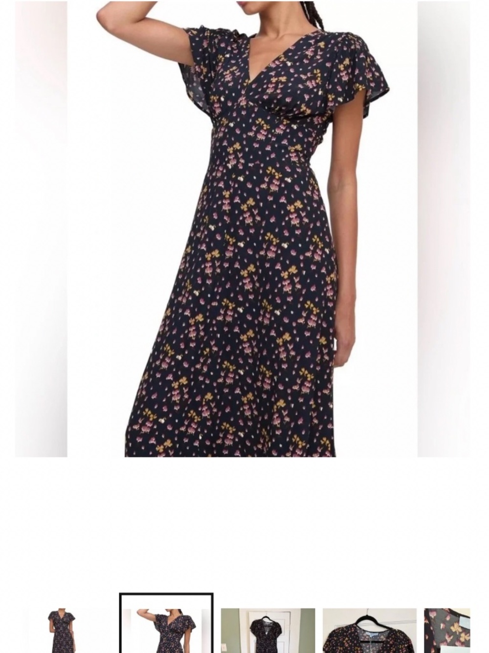 Hill House The Rae Dress - Fuchsia Lucky Charm / X-Small View 2